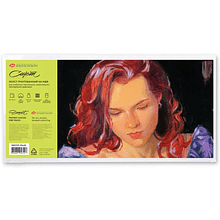 Холст на МДФ "Сонет", 20х40 см, 100% хлопок, 280 г/м2, мелкое зерно