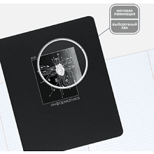 Тетрадь предметная "Информатика. Вlack pictures", А5, 48 листов, клетка, черный