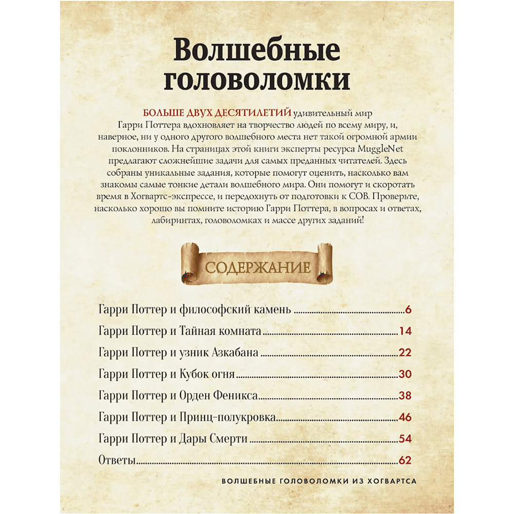 Книга "Волшебные головоломки из Хогвардса" - 5