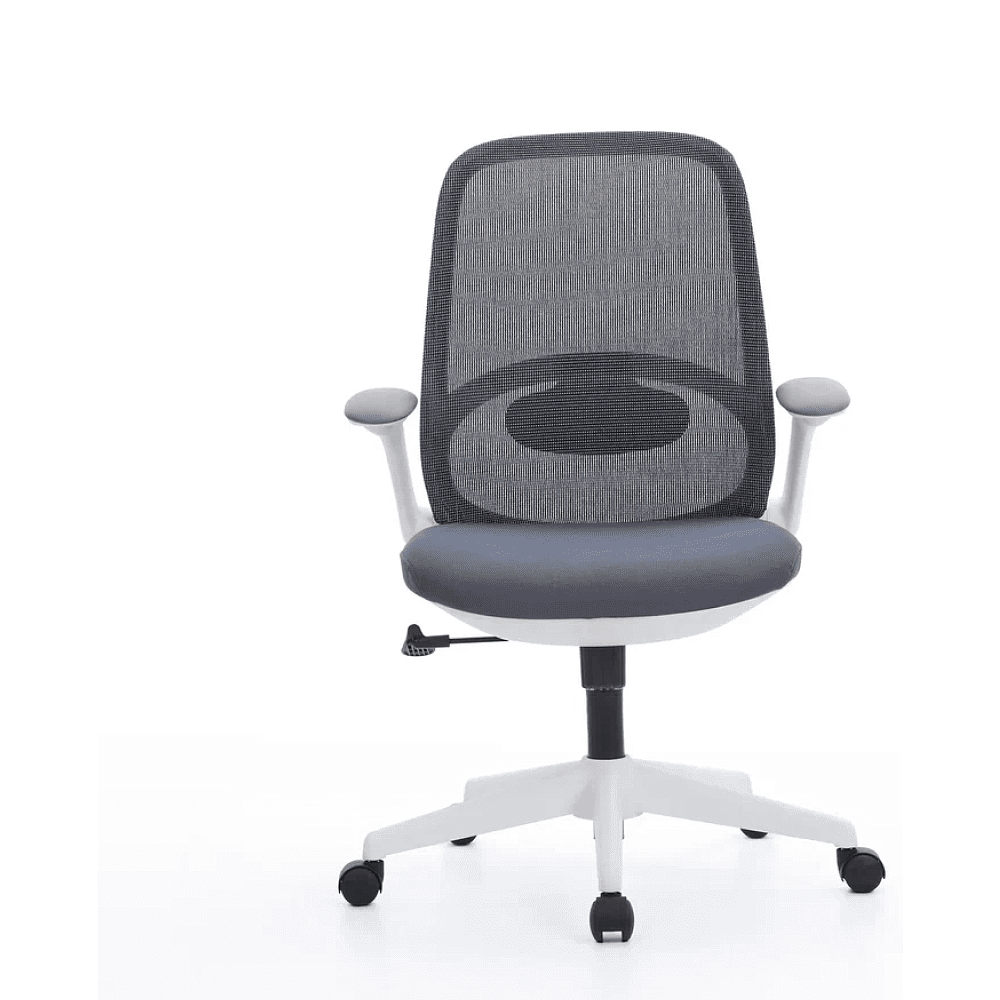 Кресло для персонала SitZone "CH-537B-BS", ткань, пластик, серый, белый - 2