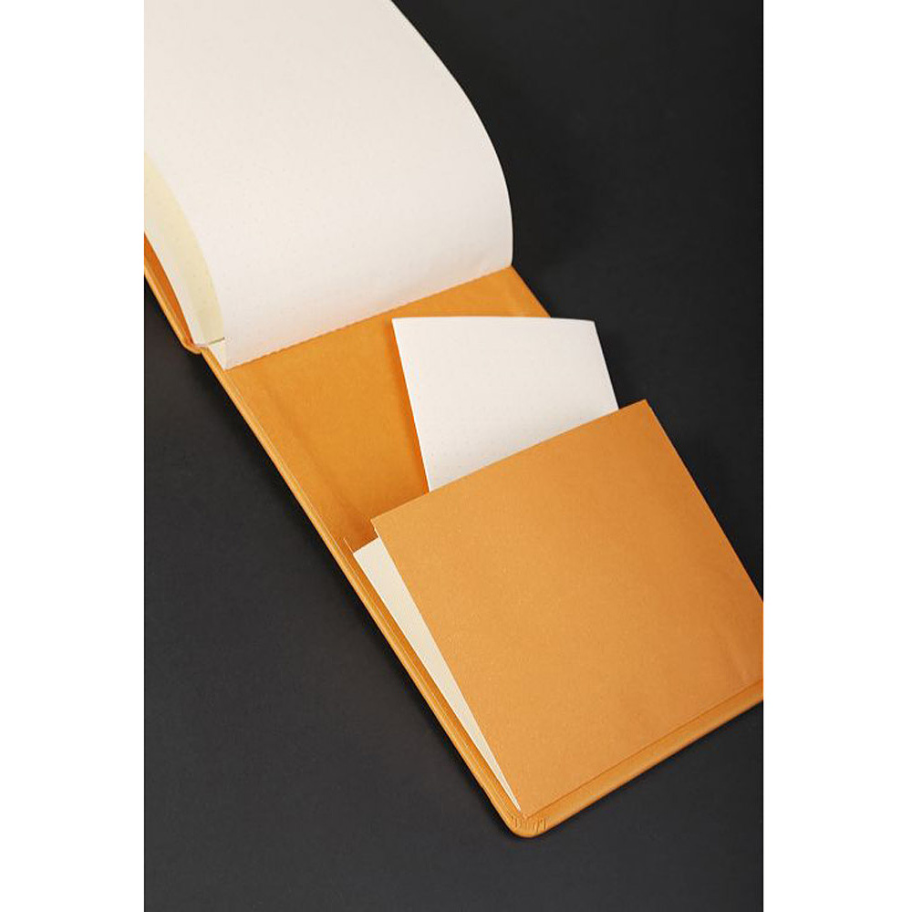 Блокнот "Rhodiarama Webnotepad" на резинке, A5, 96 листов, линейка, оранжевый - 8