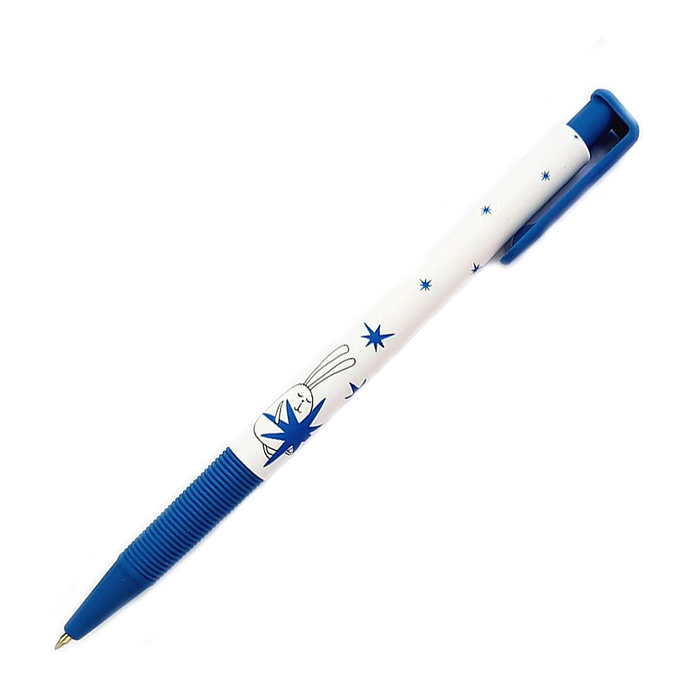 Ручка шариковая автоматическая "Bunny", 0.7 мм, синий, стерж. синий