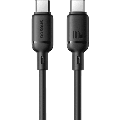Кабель Baseus P10377704113-00, Type-C to Type-C, 100W, 1 м, Cluster Black