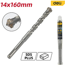 Бур по бетону Deli YS EDH-YCZ16014-E1, 14x160 мм, X-Tip, SDS-PLUS