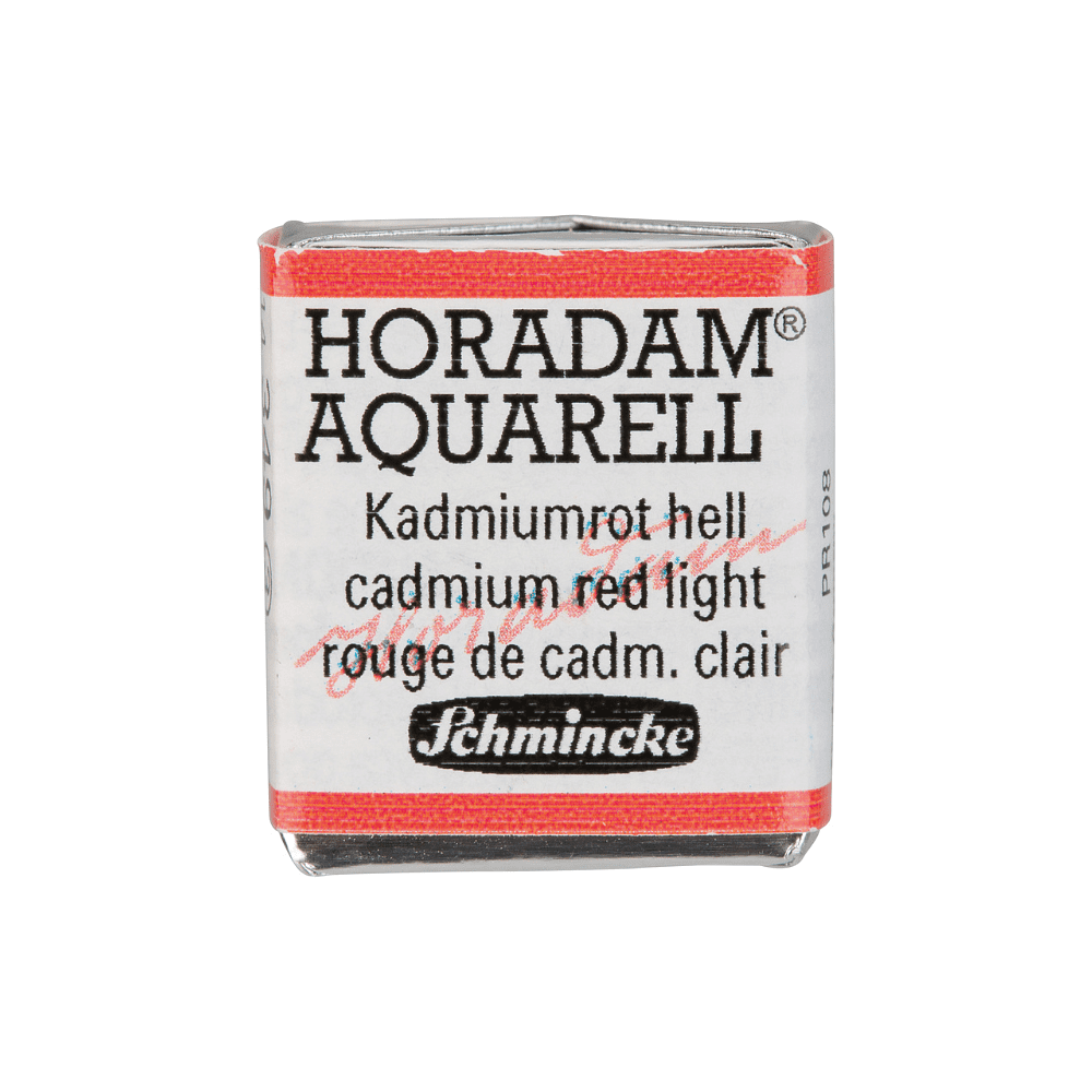 Краски акварельные "Schmincke Horadam", 349 кадмий красный светлый, полукювета