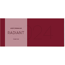 Планинг датированный настольный "Radiant" на 2024 год, 104x227 мм, 64 листа, красный 