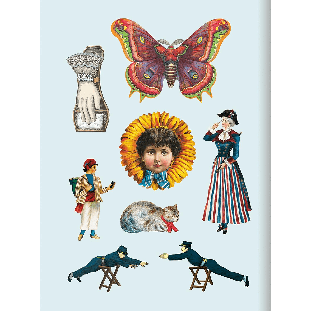 Книга на английском языке "The Antiquarian Sticker Book: Bibliophilia", Odd Dot - 4