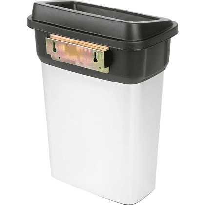 Контейнер пластиковый для мусора VILEDA "Гео", 55л, металлический, черный, -50% - 2