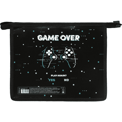 Папка для тетрадей "Game play", А5, черный