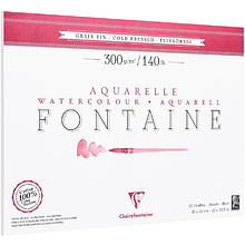 Блок-склейка бумаги для акварели FONTAINE, 30x40, 25л, 300г/м2, (9015310)