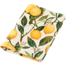 Обложка для паспорта "Flora. Paradise. Lemons", кожзам, белый, желтый