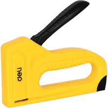 Пистолет скобозабивной Deli EDL238002, 25,5x15x3 см., желтый
