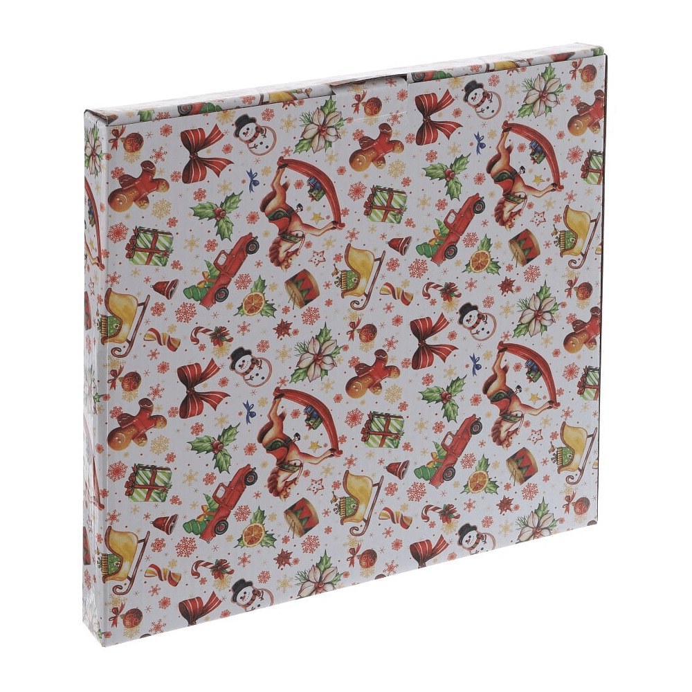 Тарелка фарфоровая "Елка", 26 см, разноцветный - 4