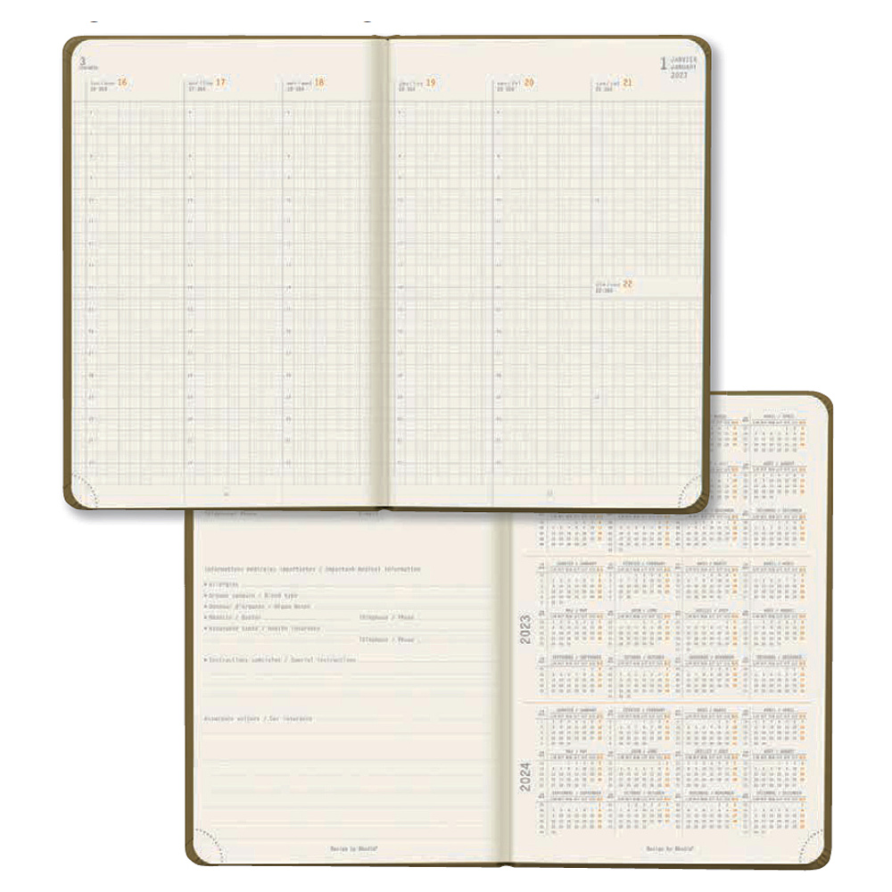 Ежедневник датированный  "Rhodiatime", A5, 160 страниц, линованный, красный - 2
