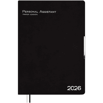 Ежедневник датированный "Шеврет глосс", А4, 240 страниц, черный, 2026