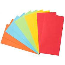 Набор конвертов цветных, C65, 10 шт, ассорти