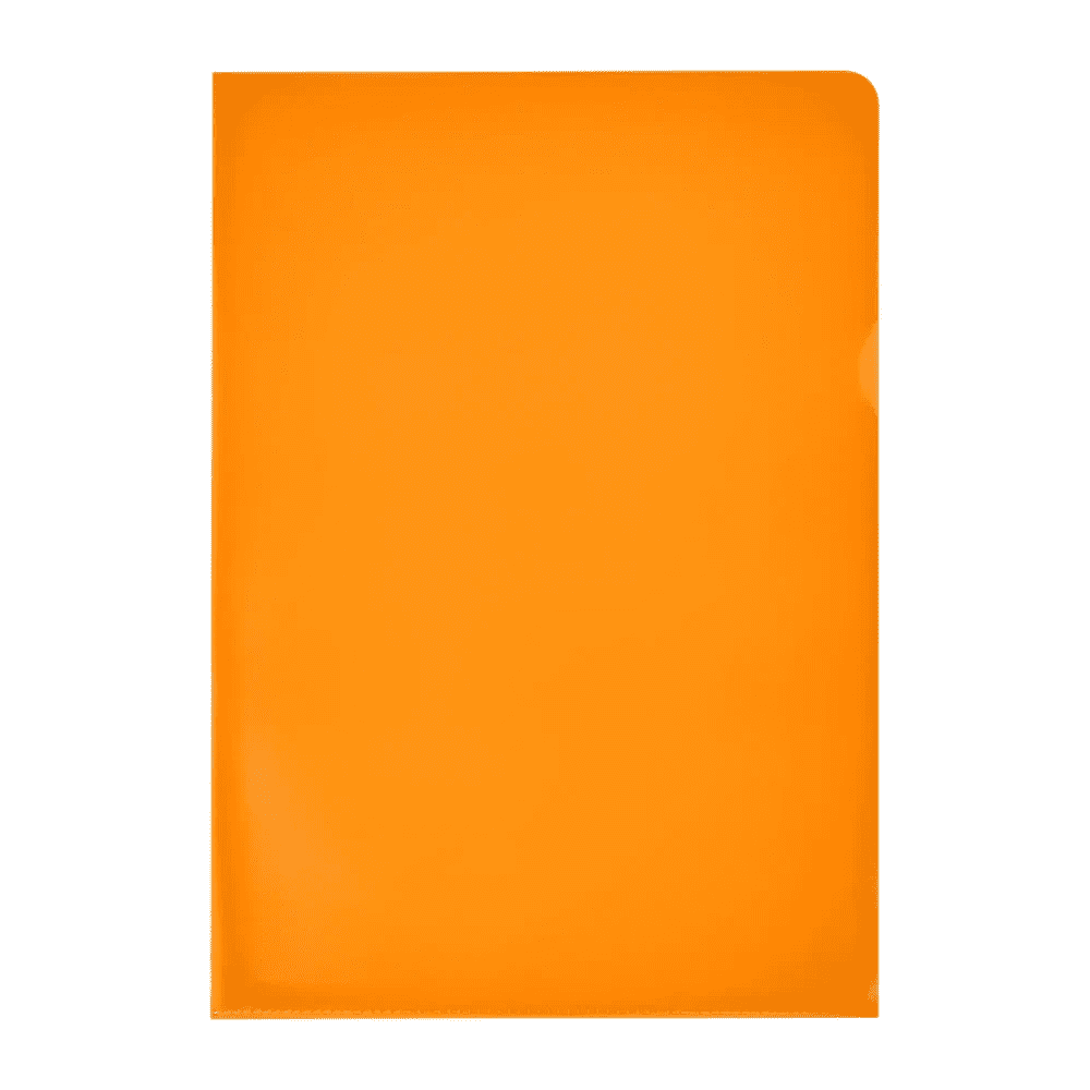Папка-уголок "Inter-folia", А4, 115 мк, оранжевый