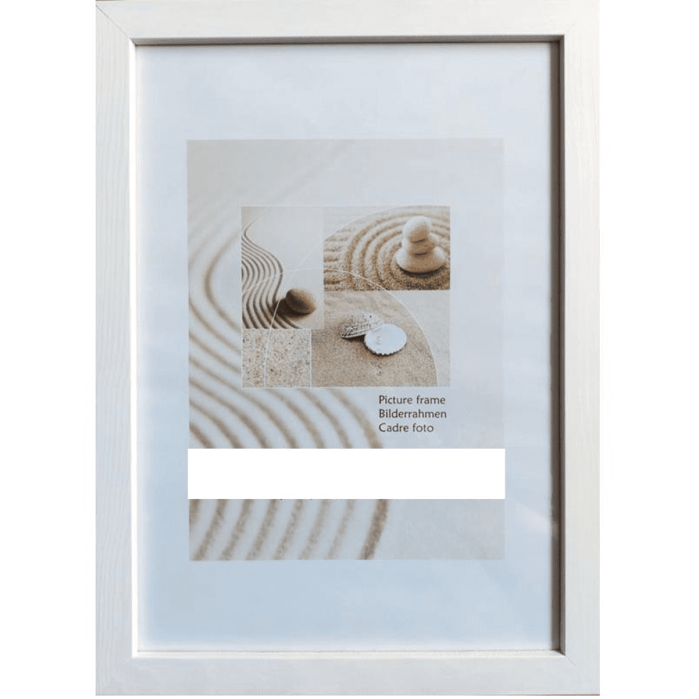 Фоторамка "181-2724", 20х30 см, дерево со стеклом, белый