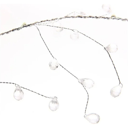 Гирлянда LED "Сверкающие хрусталики", теплый белый - 4