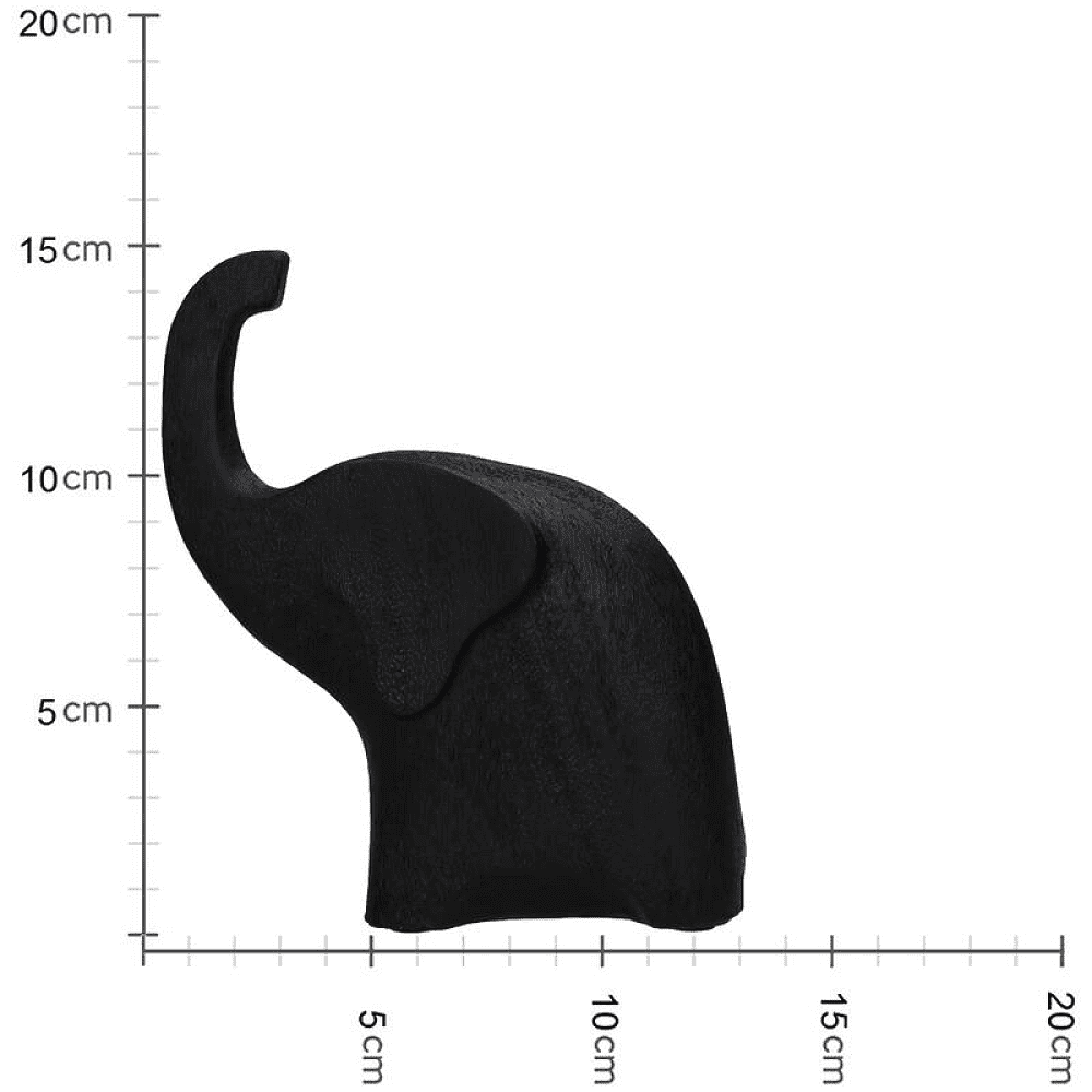 Статуэтка "Слон", 15 см, черный - 2
