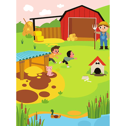 Книга "Книжка с наклейками, которые не боятся воды. Домашние животные" - 9