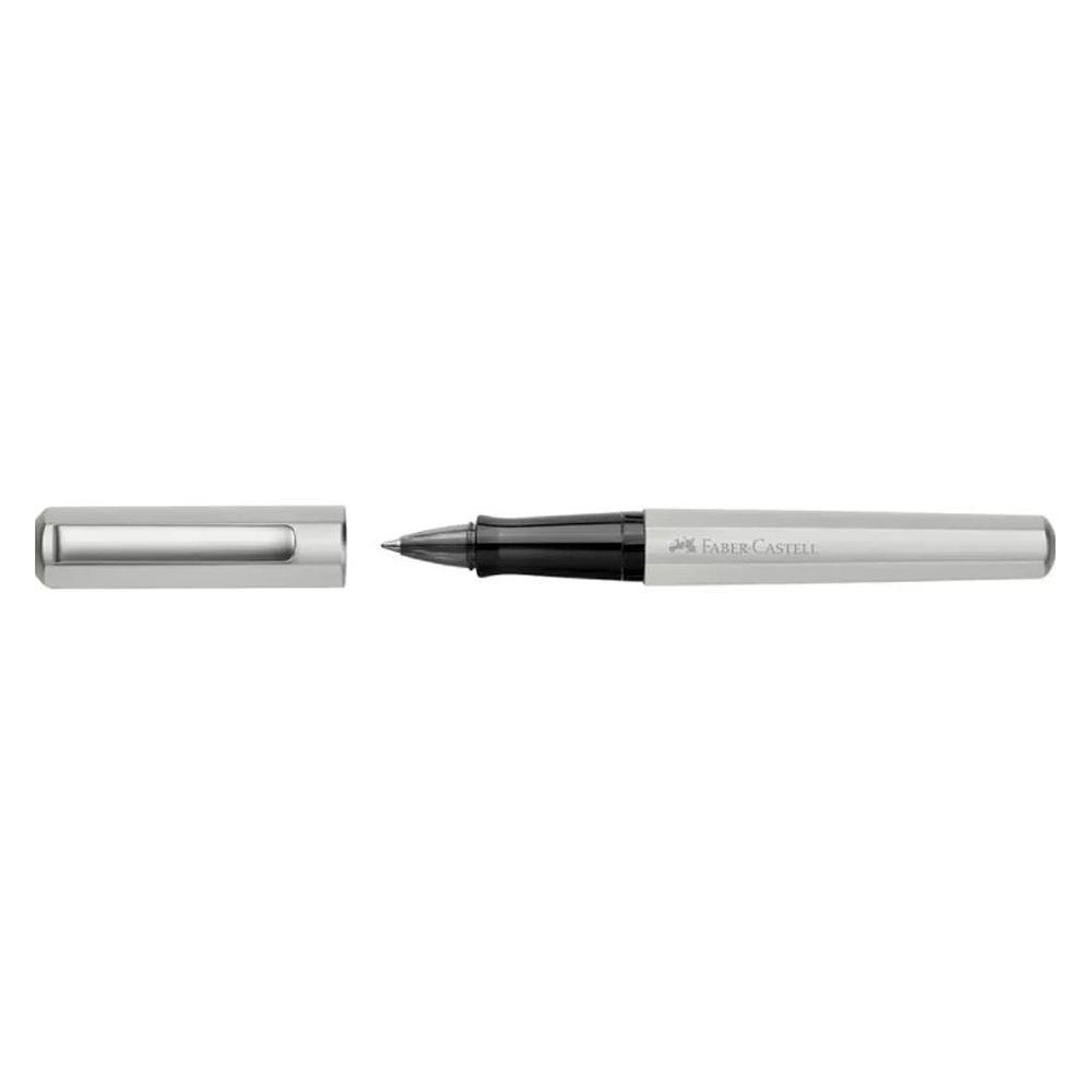 Ручка-роллер "Ink roller Hexo silver", 0.7 мм, серебристый, стерж. черный - 2