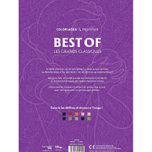 Раскраска по номерам на французском языке "Coloriages mystères Disney - Les Grands classiques. Best of"
