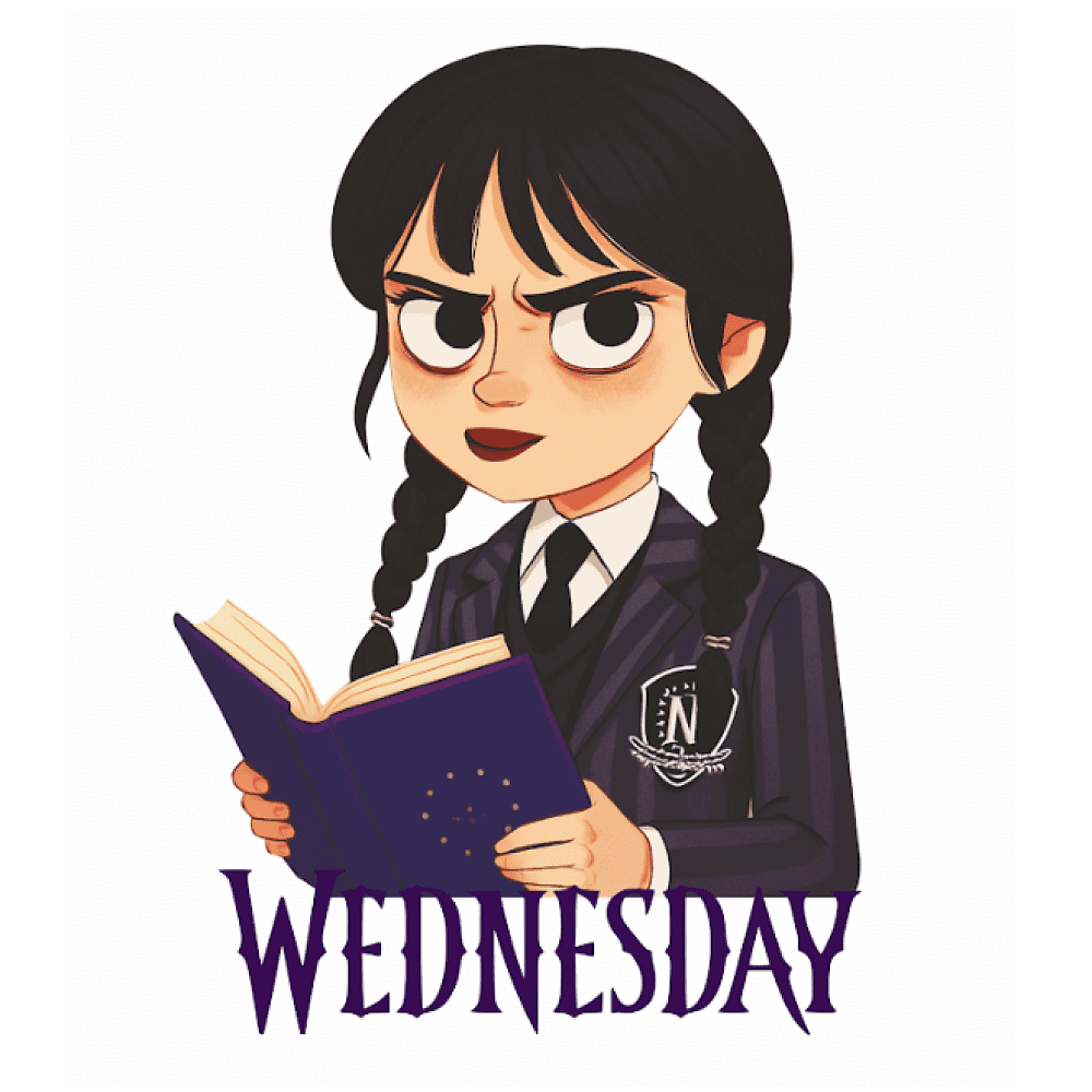 Кружка «Wednesday» внутри и ручка фиолетовая, 330 мл.               - 2