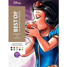 Раскраска по номерам на французском языке "Coloriages mystères Disney - Les Grands classiques. Best of"