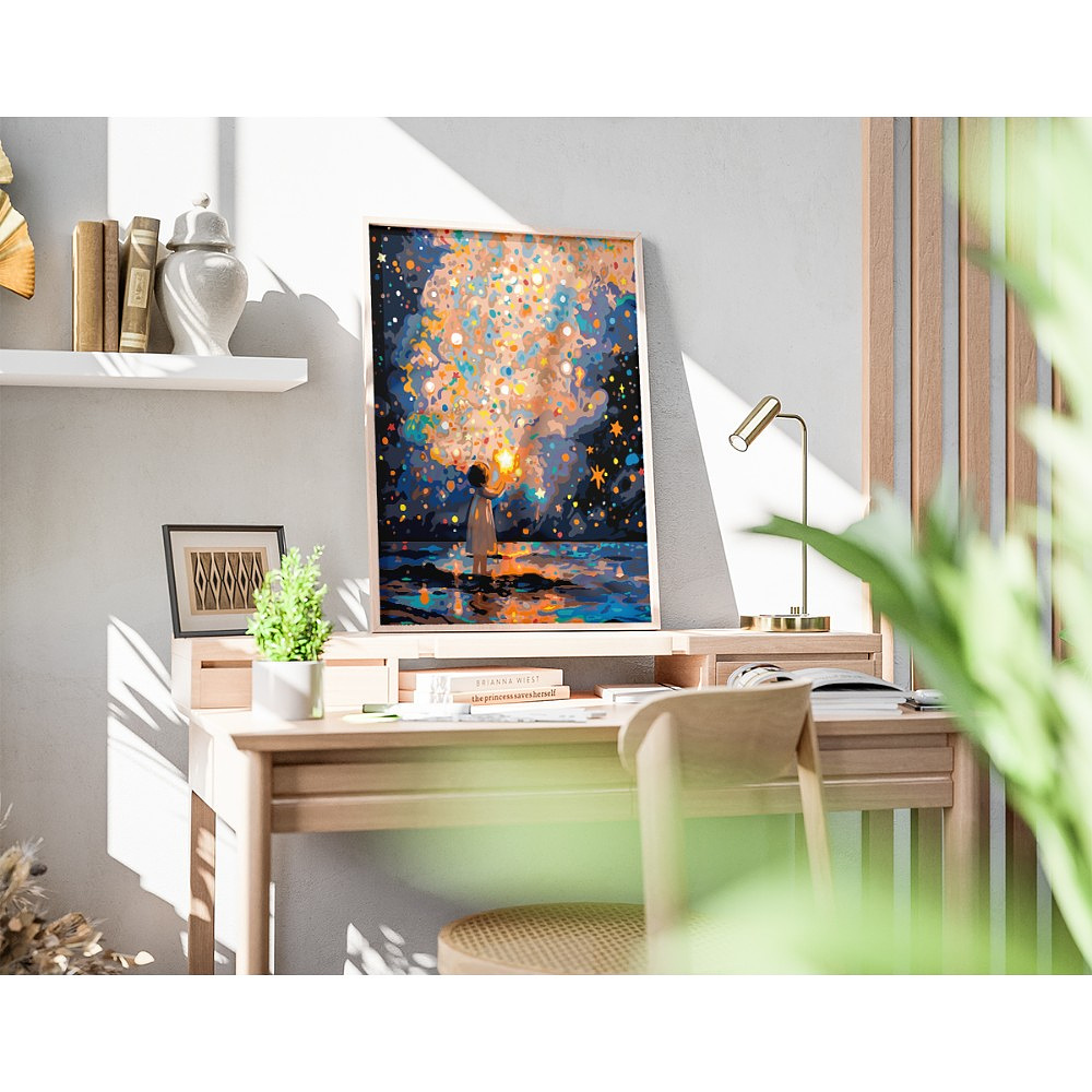 Картина по номерам "Девочка со звёздами" - 5 Картина по номерам "Девочка со звёздами" - 5