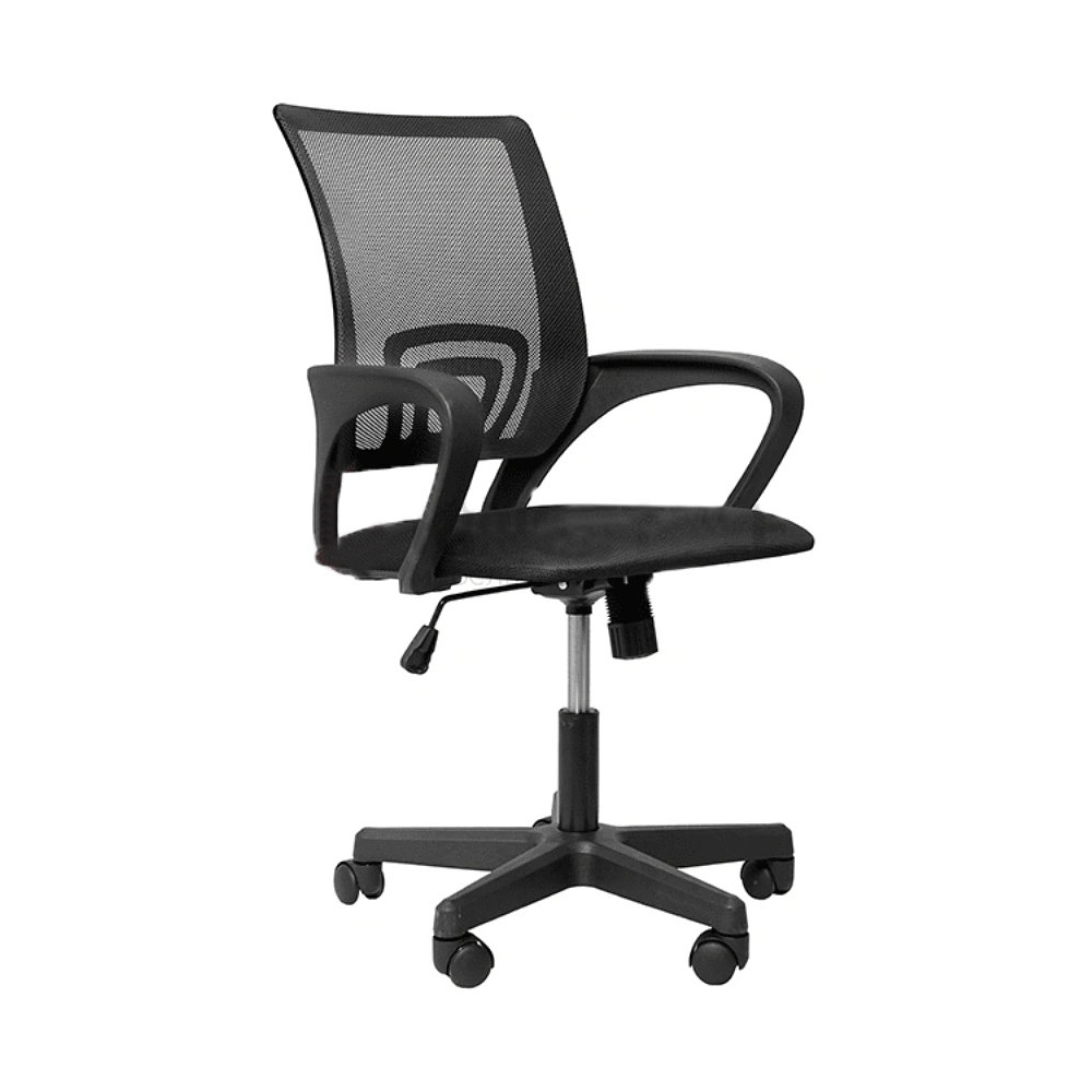 Кресло для персонала ПМК 695 CH ткань, черный, пластик