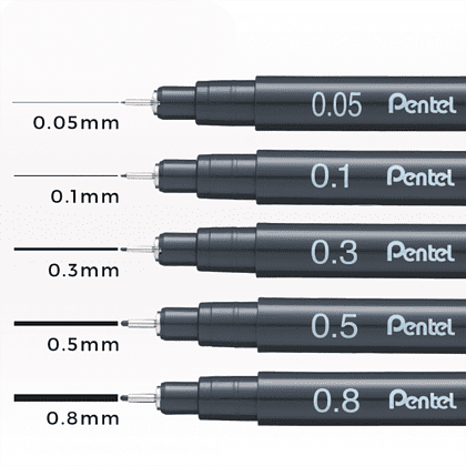 Ручка капиллярная "Pointliner", 0.3 мм, черный - 2