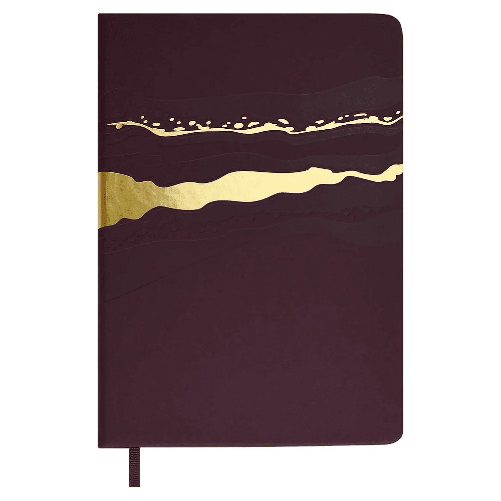 Ежедневник недатированный "Софт-тач", А5, 240 страниц, бордовый