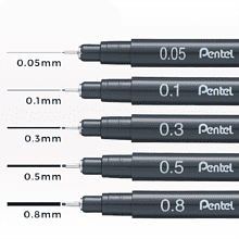Ручка капиллярная "Pointliner", 0.5 мм, черный