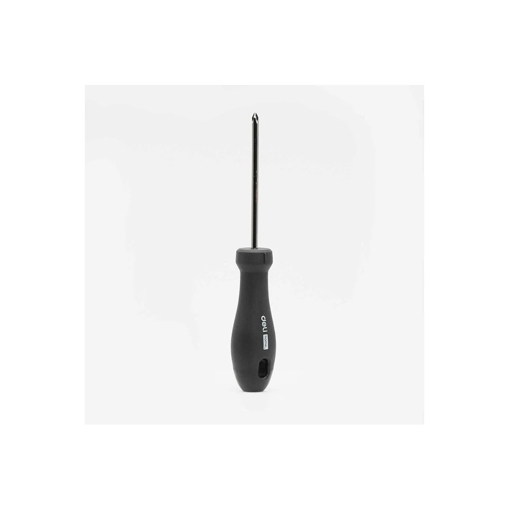 Отвертка Deli HS EHT1205, PH1х100 мм, Soft Touch, черный - 2