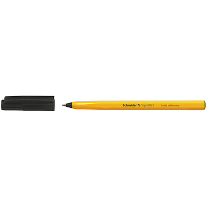 Ручка шариковая "Tops F", 0.4 мм, желтый, стерж. синий - 3