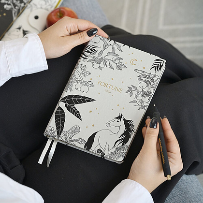 Ежедневник датированный "Fortune" на 2026 год, А5, белый - 9