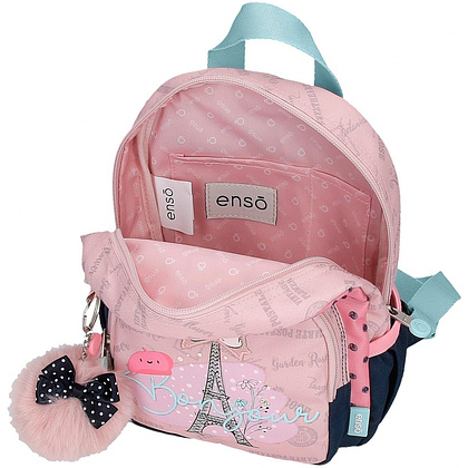 Рюкзак детский "Bonjour", XS, голубой, розовый - 3
