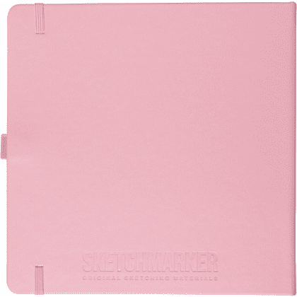 Скетчбук "Sketchmarker", 80 листов, 20x20 см, 140 г/м2, розовый  - 2