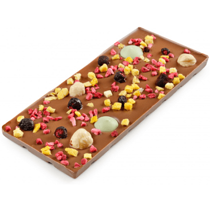 Шоколад молочный с украшением "Манго, Фундук, Лайм", 80 гр - 3