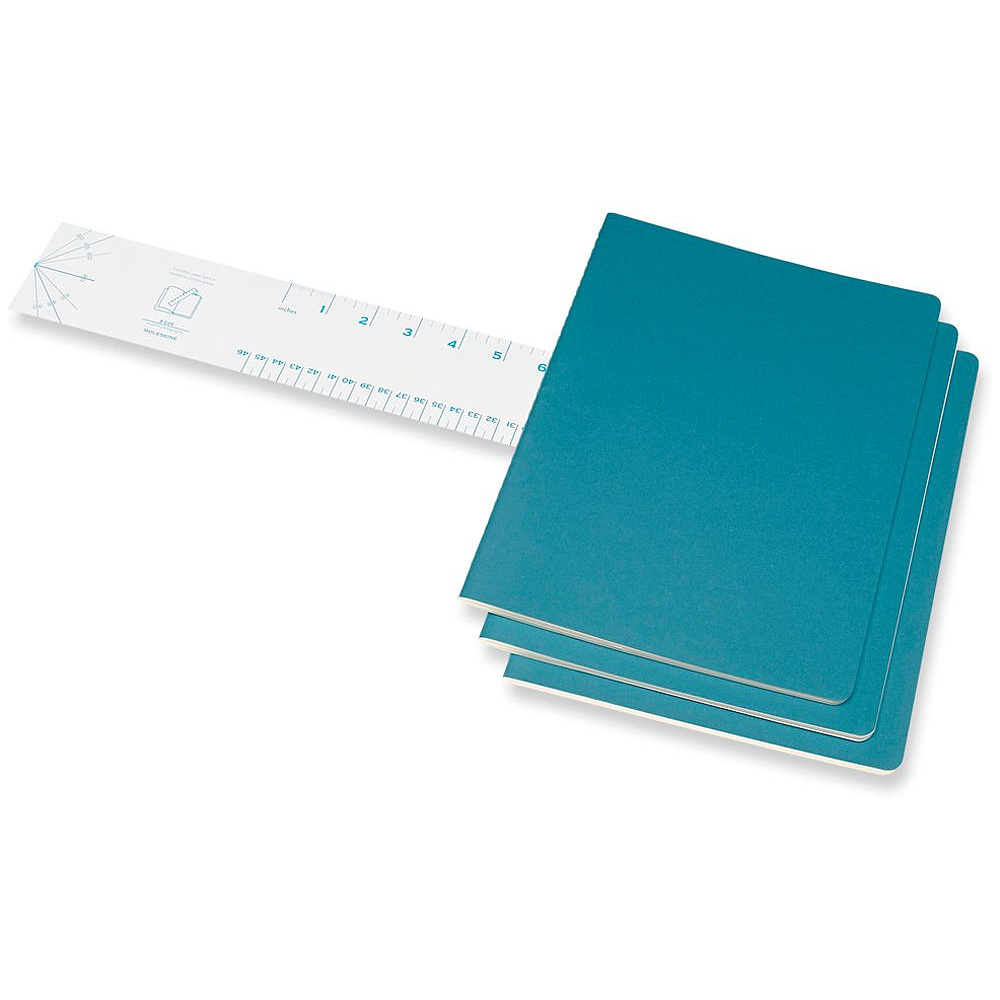 Блокнот "Cahier Journal Xlarge", А4, 190x250 мм, 60 л, 3 шт, голубой - 7