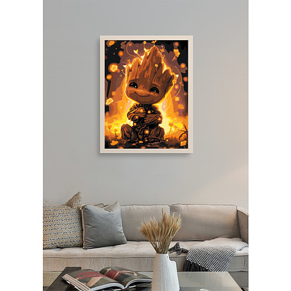 Картина по номерам "Малыш Грут" - 4 Картина по номерам "Малыш Грут" - 4