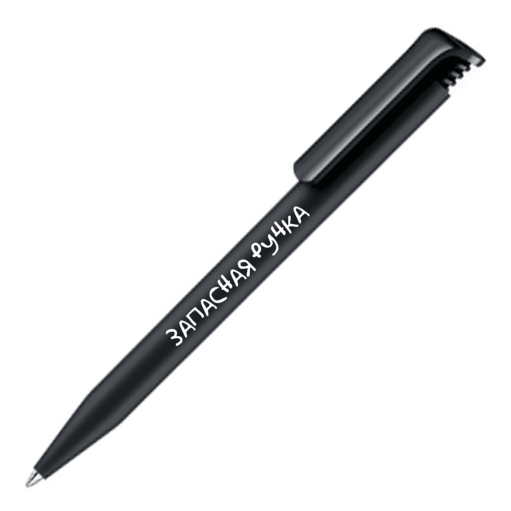  Набор ручек шариковых автоматических "Super Hit Matt. Запасная ручка", 1.0 мм, черный, стерж. синий, 5 шт - 2