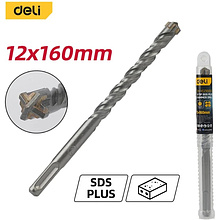 Бур по бетону Deli YS EDH-YCZ16012-E1, 12x160 мм, X-Tip, SDS-PLUS