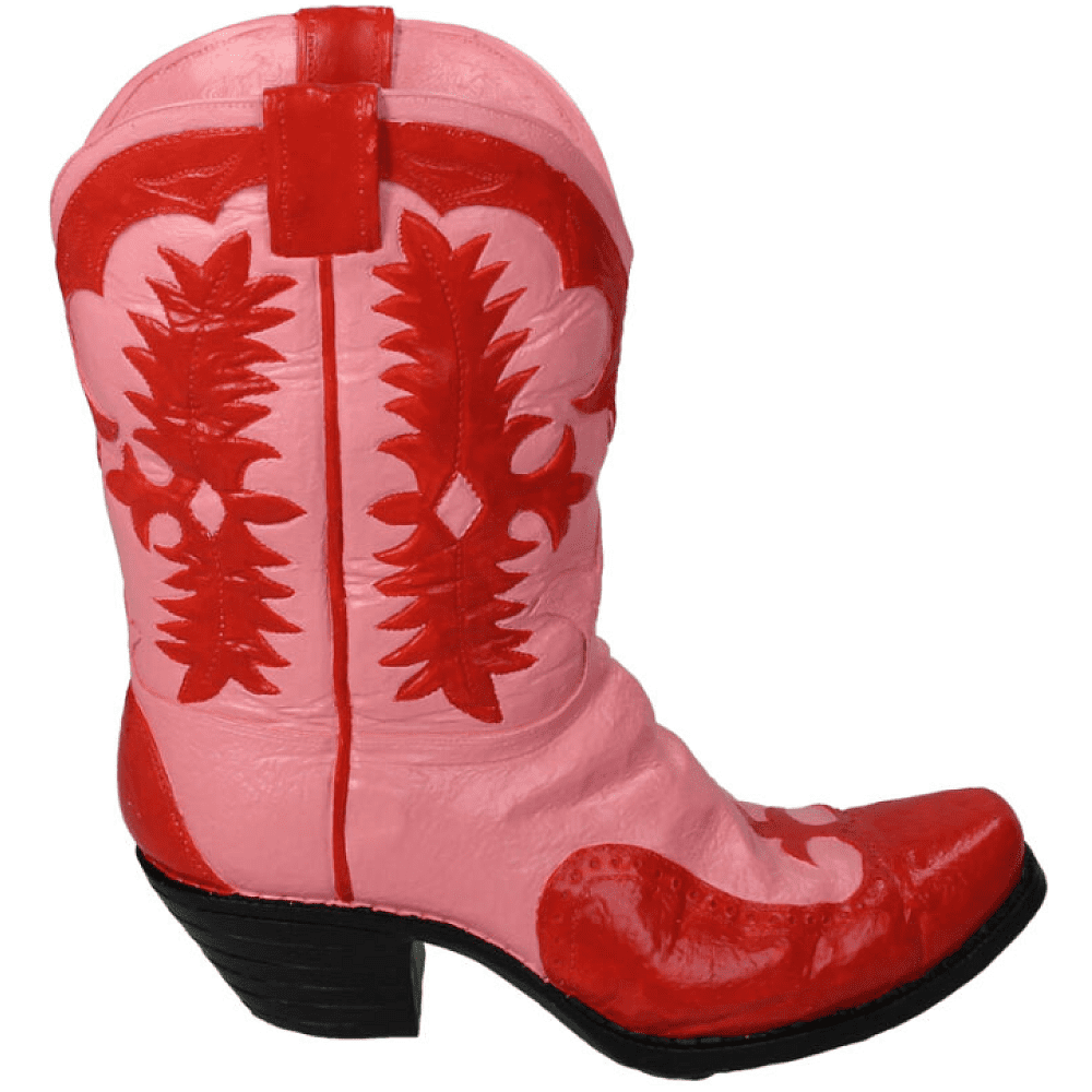 Ваза "Cowboy Boot", полирезина, красный - 4