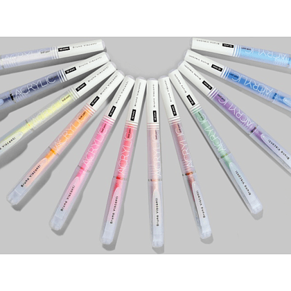 Набор ручек акриловых "Sketch&Art", 1 мм, 12 шт, ассорти - 5