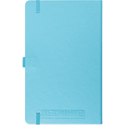 Скетчбук "Sketchmarker", 9x14 см, 140 г/м2, 80 листов, небесно-голубой - 7