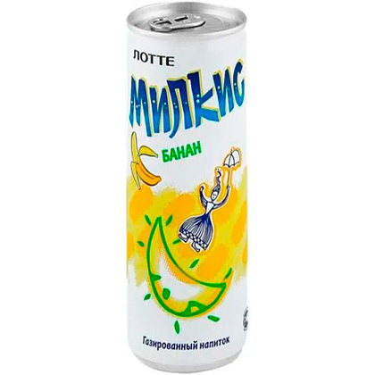 Напиток "Milkis", вкус банана, 0.25 л