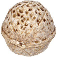 Шкатулка керамическая "Walnut", 10х9.5х11 см, коричневый