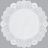 Салфетки бумажные ажурные AVIORA, d=16 см, белый, 250 шт - 2